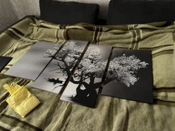 Модульна картина в спальню, вітальню Абстракція Дерево під місяцем Art-621_4 90x132 см фото від покупців 1