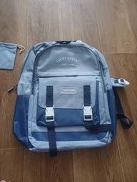 Школьный рюкзак набор для девочки 5 в 1 AWAY2 портфель женский шопер + значки и брелок фото от покупателей 1