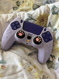 Качественный защитный силиконовый чехол Cat Ear Pink для геймпада Sony DualSense PS5 + накладки на стики [466129389] фото от покупателей 12