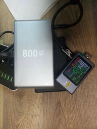 Зарядний пристрій YMX 800W, GaN, PD3.1 140W, QC3.0 30 W для телефонів, ноутбуків, 10 портів USB+Type-C, настільний фото від покупців 1