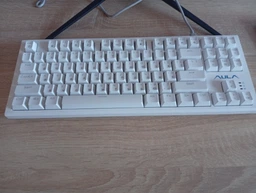 Клавиатура Aula F3032 Dark Yellow keys RGB White (6948391201757)