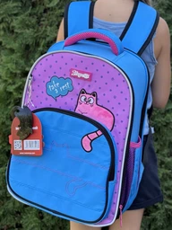 Рюкзак 1 Сентября Pink and Blue 39.5x28.5x14 см 16 л синий (559493) фото от покупателей 3