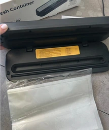 Вакуумный упаковщик для дома кухни с ножом резаком Vacuum Sealer вакууматор для еды продуктов питания сухих и влажных овощей и мяса прибор для упаковки пищи вакуумные упаковщики комплект гофрированные пакеты 10 шт HZ-001 фото от покупателей 8