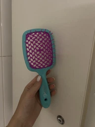 Расческа для волос Super Hair Brush Желтая с зеленым фото от покупателей 9