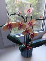 Конструктор Орхидея 608 деталей Ботаническая коллекция Набор Botanical Orchid Оригинальный подарок девушке и маме конструктор цветы фото от покупателей 11