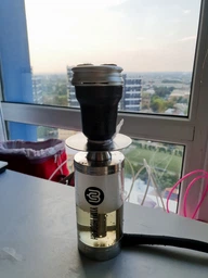 Кальян Yimi Hookah Nix Silver серебристый компактный из нержавеющей стали 22 см полный комплект