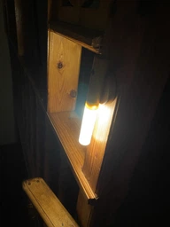 Светильник настенный LED с датчиком движения Induction lamp, беспроводная аккумуляторная LED лампа-ночник под дерево с теплым светом и магнитным креплением, для спальни, коридора, декора Светлое дерево AND-850-LightWood фото от покупателей 5