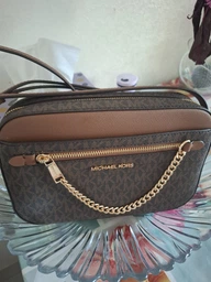 Женская сумка кросс-боди Michael Kors Jet Set Large Logo Crossbody Bag 24*5*16,5 см черная
