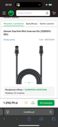 Zestaw Starlink Mini Internet Kit (2535012-501)