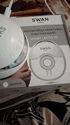 Молокоотсос электрический беспроводной Hands Free свободные руки портативный аккумуляторный ультратихий двухфазный 210 мл с дисплеем массаж стимуляция лактации молокоотсосы для сцеживания молока для мам и новорожденных Swan Baby Smart Lacto X2 фото от покупателей 8