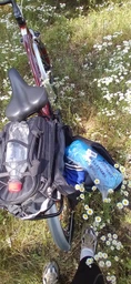 Розкладна сумка на багажник велосипеда до 20L велосипедна сумка штани трансформер з дощовиком фото від покупців 9