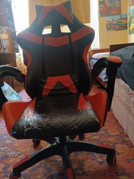 Кресло игровое GAMING CHAIR OC-730-5 цвет черный/красный фото от покупателей 3