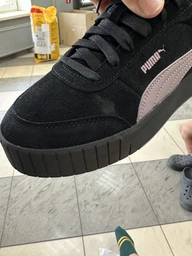 Женские кеды замшевые низкие Puma Carina Mia SD 40263801 38.5 (5.5UK) 24.5 см Alpine Snow-Ice Coffee (4069156909991)