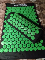 Коврик акупунктурный с валиком Cornix Classic Mat Аппликатор Кузнецова XR-0110 Black/Green