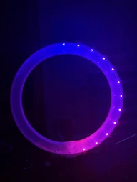 Светодиодная кольцевая LED лампа RGB MJ33 с пультом и штативом 33 см белый/черный фото от покупателей 18