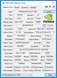 Відеокарта GeForce GT 1030 2GB Asus Low Profile (GT1030-2G-BRK) Б/В фото від покупців 1