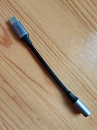Усилитель для наушников Ugreen AV161 USB Type-C Male to 3.5 мм Female Audio Cable Braided Aluminum Shell 10 см Gray (90402018)