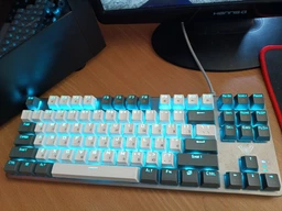 Клавіатура Aula F3287 Blue Switch RGB White/Grey (6948391240688) фото от покупателей 3