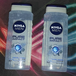 Гель для душу NIVEA MEN Pure Impact 3 в 1 для тіла, обличчя та волосся 250 млл (4005808765560/4006000009360)
