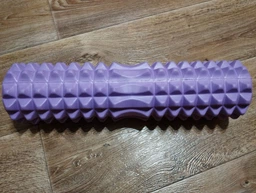 Масажний ролик EasyFit Solid Grid Roller 45 см v.2.2s чорний (суцільнолитий ролер, стійкий до пошкоджень валик, циліндр, масажер для спини, ніг, рук, шиї) фото від покупців 5