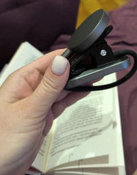 Лампа на прищіпці Baseus Comfort Reading Mini Clip Lamp з вбудованим акумулятором 350 mAh Сірий фото от покупателей 6