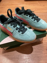 Женские кеды кожаные низкие Puma Palermo 39646352 37 (4UK) 23 см Aquatic-Dark Myrtle (4067983479243) фото от покупателей 2