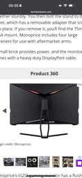 Настільне кріплення для монітора OfficePro MA851B з газліфтом 24-57" 2-22 кг Black фото від покупців 6