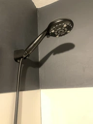 Водосберегающая душевая лейка DROP SPA6F-MULTI120B "Туман" с 6 SPA потоками - Экономия 66%, черная