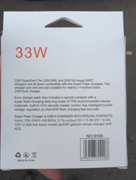 Зарядное устройство для Xiaomi Adapter 33W (Max) Fast Charger AR-9168, для быстрой зарядки, Белый фото от покупателей 1