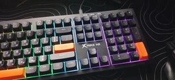Дротова клавіатура Xtrike Me KB-512 BK з RGB-підсвіткою, мембранна клавіатура з ефектом механічного натискання Black