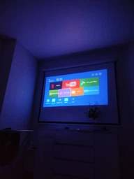 Портитивный мини смарт проектор Smart Projector 4K Ultra HD до 130 дюймов, HDMI-совместимый, полная поддержка Android и iOS, Bluetooth 5.0, Wi-Fi, мультимедийный домашний кинотеатр 300 ANSI люмен