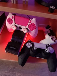 Качественный защитный силиконовый чехол Cat Ear Pink для геймпада Sony DualSense PS5 + накладки на стики [466129389] фото от покупателей 7