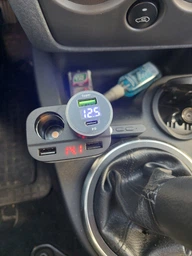 Швидкий зарядний пристрій від прикурювача 240W 1 USB + 1 Type-C PD з цифровим дисплеєм для ноутбуків, планшетів, смартфонів Apple iPhone, iPad, MacBook, Huawei, Honor, Xiaomi, Samsung, OPPO, Redmi, Realme 604