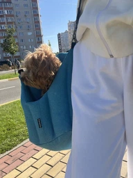 Сумка-переноска для собак и кошек автомобильная переноска автокресло для собак 45 х 30 х 37 см Темно-серый фото от покупателей 5