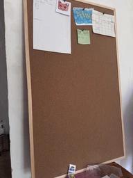 Дошка пробкова 80x60см. дерев'яна рамка і шпильки 6шт. Magnetoplan (121923)