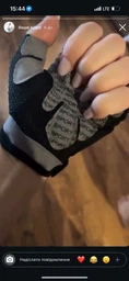 Перчатки для фитнеса (велосипеда и тяжелой атлетики) SPORT GEAR "S" чёрные с розовым фото от покупателей 6