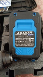 Шуруповерт ударный аккумуляторный бесщеточный Zegor CDAX-21BLH/21В/2 скорости/2 батареи 21В 2Ач/реверс/подсветка/кейс фото от покупателей 2