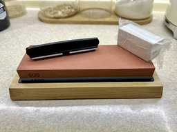 Набор для заточки ножей Primo Cook - камень 600/1500 с подставкой