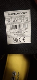 Черевики Dunlop Dakota Steel Toe Cap, чорний, 45 (295 мм) (11199053)