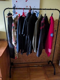 Стойка вешалка для одежды и обуви Loft Organizer TW-603 напольная стальная с полкой и 8 крючками Black фото от покупателей 4
