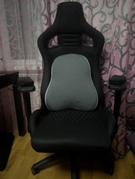 Ергономічна подушка для попереку OfficePro Gray (LP600G ) фото від покупців 11