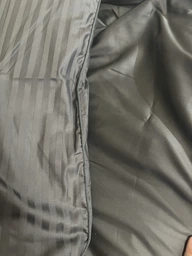 Простирадло натяжне U-tek Сатин Boston Anthracite Stripe 140х200 см (BAS142)