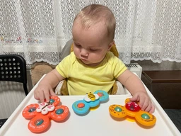 Брязкальце спінер на присосці 6329 набір із 3 шт