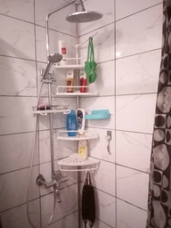 Кутова полиця для ванної Multi Corner Shelf з металу та пластику 2.6 метра 4 полиці регульована по висоті фото від покупців 2