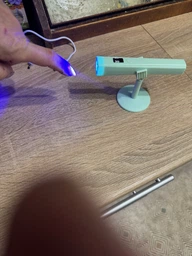 Лампа для маникюра аккумуляторная ультрафиолетовая УФ LED со стойкой портативная для сушки гель-лака маникюра наращивания ногтей и экспресс-сушки 600 mAh ч 5 Вт Белая