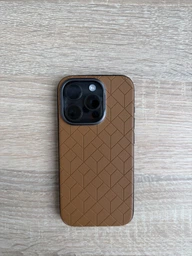 Чохол iPhone 15 Pro Leather fashion with MagSafe brown