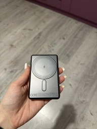 Magsafe магнитный беспроводной повербанк портативный для apple айфона iphone 12-17 тонкий MAGPRO slim QINETIQ Aluminium P10 10000 mah 20W магнитная беспроводная зарядка универсальная с быстрой проводной зарядкой Brown фото от покупателей 10