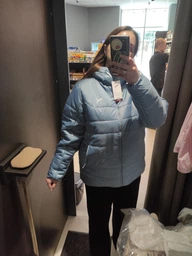 Куртка демисезонная короткая с капюшоном женская Puma WarmCELL Outerwear Essentials 68523182 S Lux Army (4069157415088)