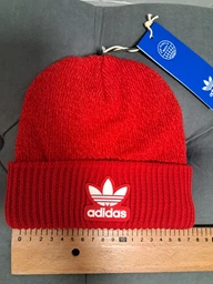Детская демисезонная вязаная шапка-бини Adidas Archive Beanie II0745 OSFW 38-42 Black (4066763518837)