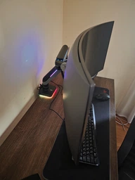 Настольное крепление для монитора Qube RGB4920G 17-49" до 20 кг Серо-Черное (RGB4920G) фото от покупателей 4